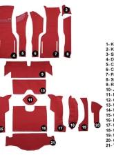 Custom Floor Carpet Chevrolet Corvette 1964 Complete Set Auto Custom Carpets                                     - 16396-230-1245000000 - Image 5