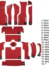 Custom Floor Carpet Chevrolet Corvette 1964 Complete Set Auto Custom Carpets                                     - 19328-230-1220000000 - Image 5