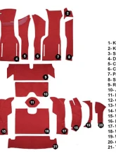 Custom Floor Carpet Chevrolet Corvette 1964 Complete Set Auto Custom Carpets                                     - 16388-230-1243000000 - Image 5