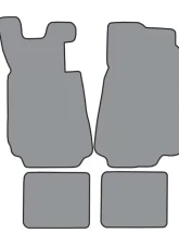 Custom Floor Mat BMW 524td 1985-1986 Complete Set Auto Custom Carpets                                     - 18185-180-1176000000 - Image 2