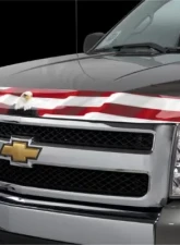 Stampede American Flag w/ Eagle Vigilante Premium Hood Protector Chevy Silverado 1500 2016-2018                                     - 2158-30 - Image 3
