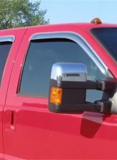 Stampede Chrome Tape-Onz Sidewind Deflector Ford F-250 Crew Cab Pickup 1999-2016                                     - 6123-8 - Image 3