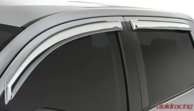 Stampede Chrome Tape-Onz Sidewind Deflector Toyota Tundra 2007-2019 - 6349-8