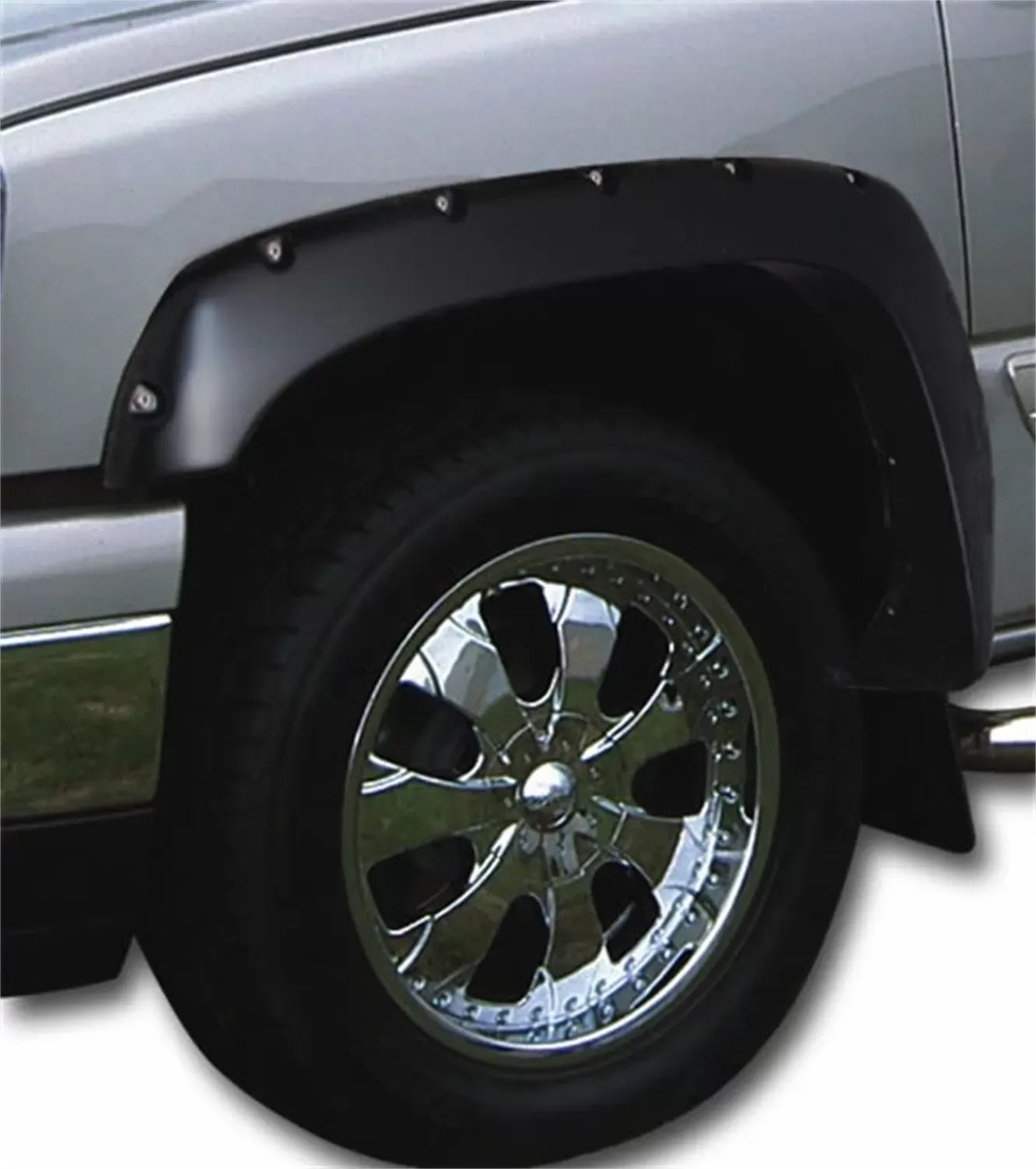 Stampede Black Ruff Riderz Smooth Finish Fender Flare Chevy Silverado 1500 1999-2006 - 8408-2