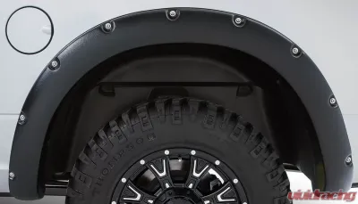 Stampede 67.4/76.3/96.3in Black Ruff Riderz Textured Finish Fender Flare Dodge Ram 1500 2009-2018 - 8421-5