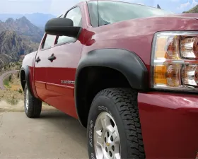 Stampede Black Trail Riderz Smooth Finish Fender Flare Chevy Silverado 1500 2007-2013