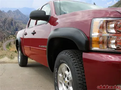 Stampede Black Trail Riderz Smooth Finish Fender Flare Chevy Silverado 1500 2007-2013 - 8512-2