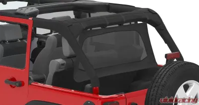 Pavement Ends By Bestop Black Diamond Cab Curtain Jeep Wrangler 4-Door 2007-2018 - 41425-35