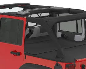Pavement Ends By Bestop Black Diamond Cargo Cover Extension Jeep Wrangler 4-Door 2007-2018