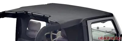 Pavement Ends By Bestop Black Diamond Sun Cap Standard Length Top Jeep Wrangler 2 Door 2007-2018 - 41522-35