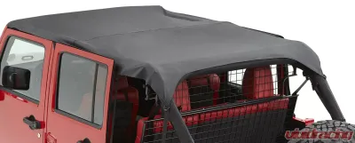 Pavement Ends By Bestop Black Diamond Sun Cap Plus Extended Length Cap Jeep Wrangler 4-Door 2007-2018 - 41526-35