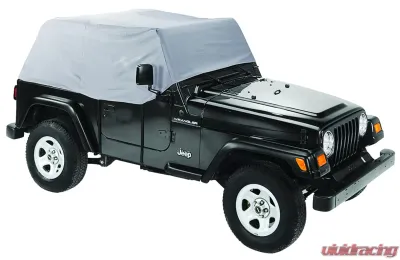 Pavement Ends By Bestop Charcoal Canopy Cover Jeep CJ-7 | Wrangler 1976-1991 - 41727-09