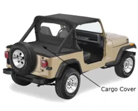 Pavement Ends By Bestop Black Denim Cargo Cover Jeep Wrangler 1987-1991