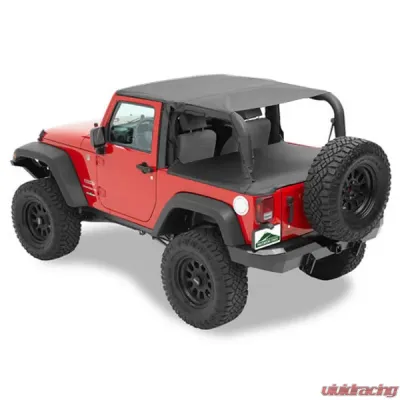 Pavement Ends By Bestop Black Diamond Cargo Cover Jeep Wrangler 2-Door 2007-2018 - 41827-35