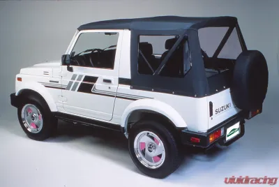 Pavement Ends By Bestop Black Denim Replay OEM Replacement Soft Top Clear Windows Suzuki Samurai 1986-1994 - 51133-15
