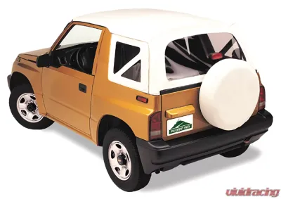 Pavement Ends By Bestop White Denim Replay OEM Replacement Soft Top Clear Windows Chevrolet Geo Tracker | Suzuki Sidekick 1995-1998 - 51380-52