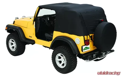 Pavement Ends By Bestop Black Emergency Top Jeep CJ-7 | Wrangler 1976-1991 - 56810-01