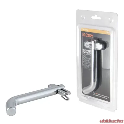 Curt 1/2" Swivel Hitch Pin (1-1/4" Receiver, Chrome, Packaged) - 21541