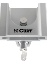 Curt Trailer Coupler Lock for 1-7/8" or 2" Flat Lip Couplers (Grey Aluminum)                                     - 23079 - Image 4