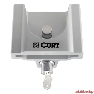Curt Trailer Coupler Lock for 1-7/8" or 2" Flat Lip Couplers (Grey Aluminum) - 23079