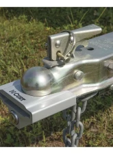 Curt Trailer Coupler Lock for 1-7/8" or 2" Flat Lip Couplers (Grey Aluminum)                                     - 23079 - Image 5