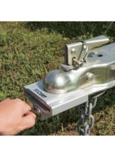 Curt Trailer Coupler Lock for 1-7/8" or 2" Flat Lip Couplers (Grey Aluminum)                                     - 23079 - Image 6