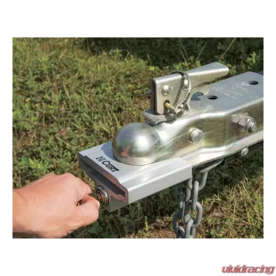 Curt Trailer Coupler Lock for 1-7/8" or 2" Flat Lip Couplers (Grey Aluminum) - 23079