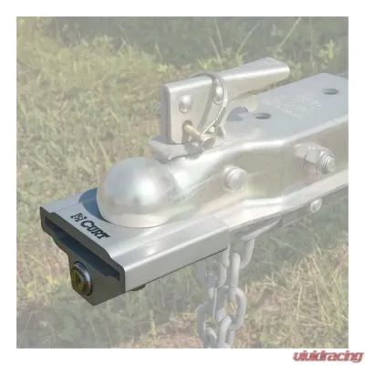 Curt Trailer Coupler Lock for 1-7/8" or 2" Flat Lip Couplers (Grey Aluminum) - 23079