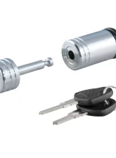 Curt Coupler Lock (1/4" Pin, 7/8" Latch Span, Barbell, Chrome)                                     - 23520 - Image 4