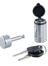 Curt Coupler Lock (1/4" Pin, 7/8" Latch Span, Barbell, Chrome)                                     - 23520 - Image 3