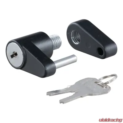 Curt Coupler Lock (1/4" Pin, 3/4" Latch Span, Padlock, Black) - 23521