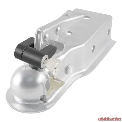 Curt Coupler Lock (1/4" Pin, 3/4" Latch Span, Padlock, Black) - 23521