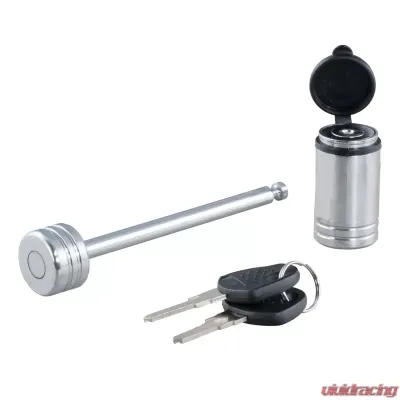 Curt Coupler Lock (1/4" Pin, 3-3/8" Latch Span, Barbell, Chrome) - 23523