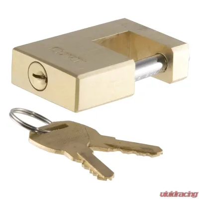 Curt Coupler Lock (1/4" Pin, 3/4" Latch Span, Padlock, Solid Brass) - 23546