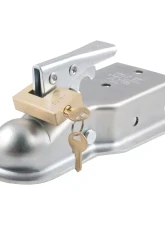 Curt Coupler Lock (1/4" Pin, 3/4" Latch Span, Padlock, Solid Brass)                                     - 23546 - Image 4