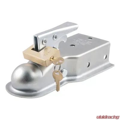 Curt Coupler Lock (1/4" Pin, 3/4" Latch Span, Padlock, Solid Brass) - 23546