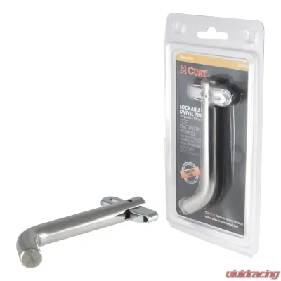 Curt 1/2" Swivel Hitch Pin (1-1/4" Receiver, Stainless, Packaged) - 23581