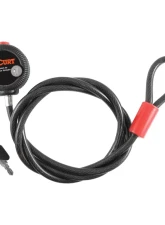 Curt Multi-Use Cable Lock (6' x 3/8" Cable, Vinyl-Coated Braided Steel)                                     - 23666 - Image 2