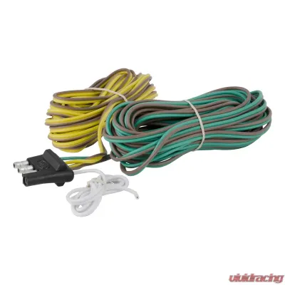 Curt 4-Way Flat Connector Plug with 20' Wires (Trailer Side, Packaged) - 57220