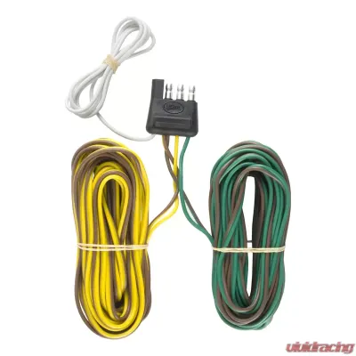 Curt 4-Way Flat Connector Plug with 20' Wires (Trailer Side, Packaged) - 57220