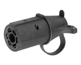 Curt Adapter with Tester (7-Way RV Blade to 6-Round Trailer, Center Pin Auxiliary)