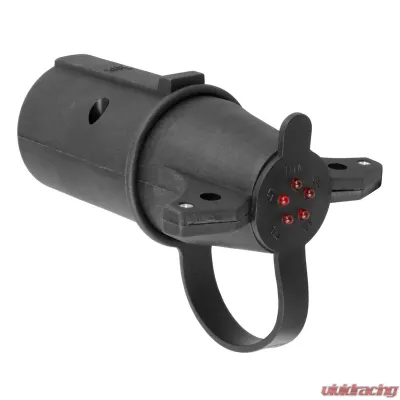 Curt Adapter with Tester (7-Way RV Blade to 6-Round Trailer, Center Pin Auxiliary) - 57255