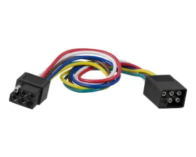 Curt 6-Way Square Connector Plug & Socket with 12