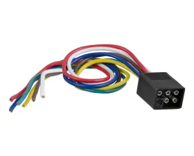 Curt 6-Way Square Connector Plug with 12