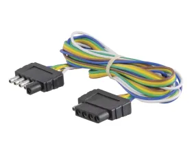 Curt 5-Way Flat Connector Plug & Socket with 72