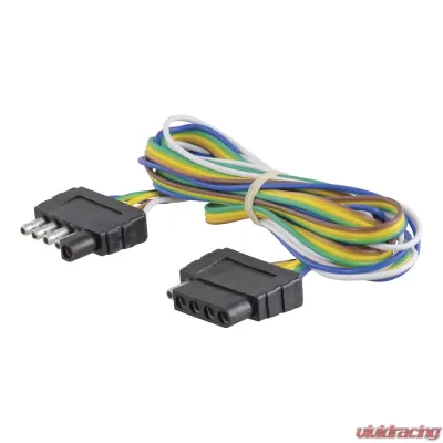 Curt 5-Way Flat Connector Plug & Socket with 72" Wires (Packaged) - 58551