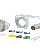 Curt 4-Way Round Connector Plug & Socket with Hardware (Packaged)                                     - 58677 - Image 2