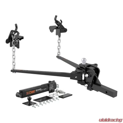 Curt Short Trunnion Bar Weight Distribution Hitch Kit (10K - 15K lbs., 28-3/8" Bars) - 17422
