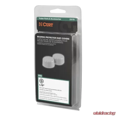 Curt 1.78" Bearing Protector Dust Covers (2-Pack) - 23178