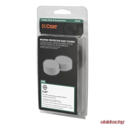 Curt 2.32" Bearing Protector Dust Covers (2-Pack) - 23232